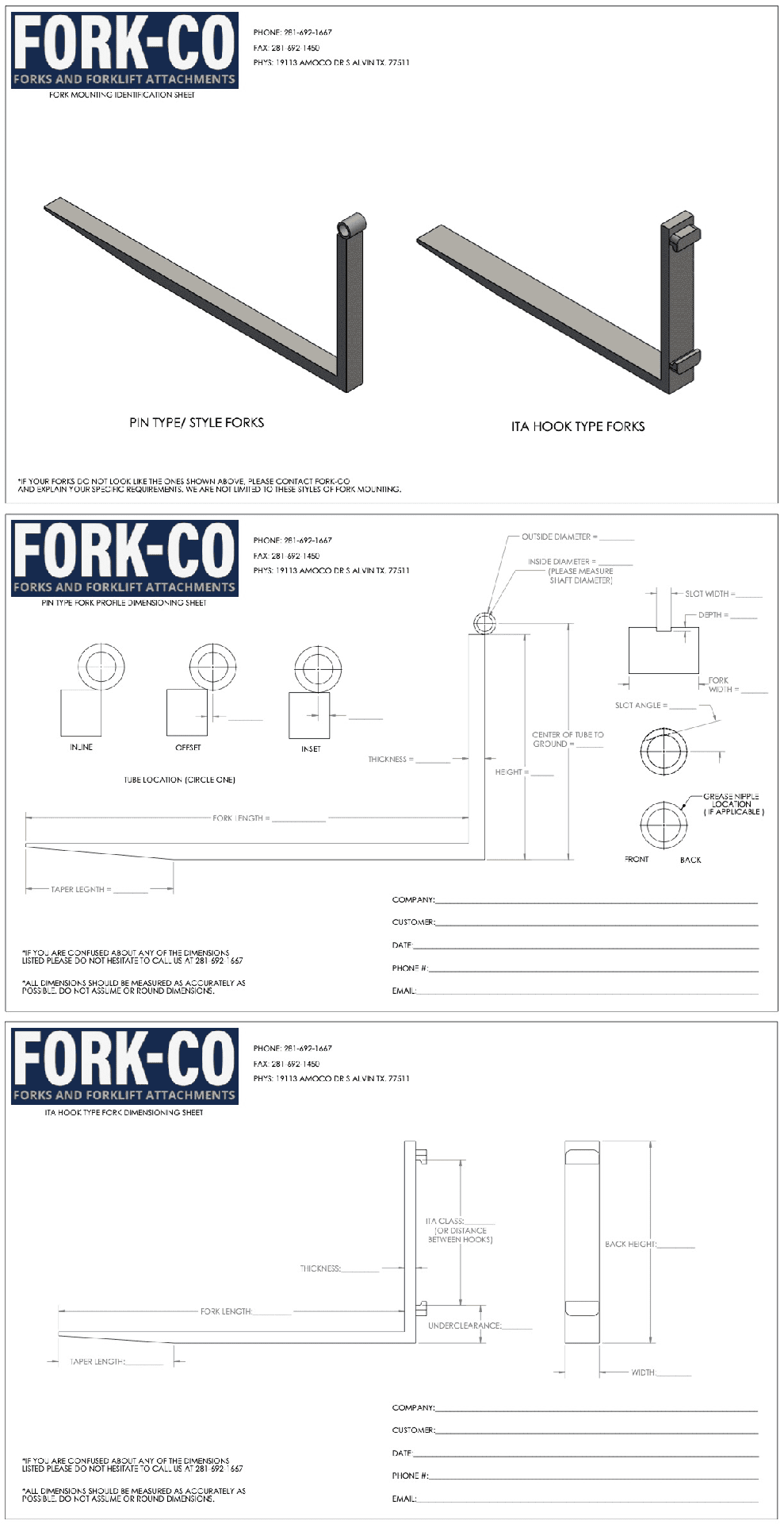 Fork Engineering Design Fork Profile Drawing | Fork-Co